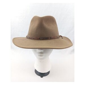 Golden Gate Hat Co Jaguar Mens Felt Fedora Hat Brown Western Style